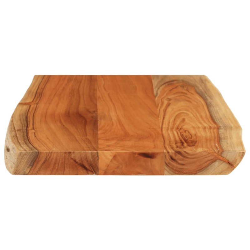 Tischplatte 50x40x3,8 cm Rechteckig Massivholz Akazie Baumkante