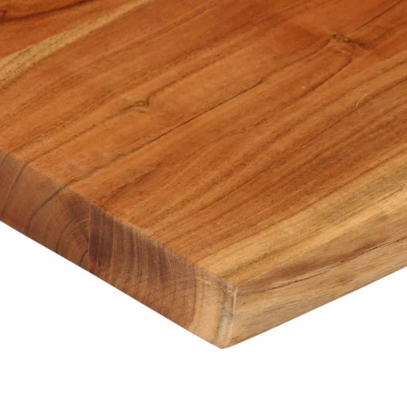 Tischplatte 60x60x3,8cm Quadratisch Massivholz Akazie Baumkante