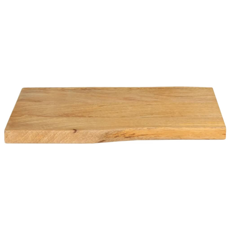 Tischplatte mit Baumkante 60x40x2,5 cm Massivholz Mango