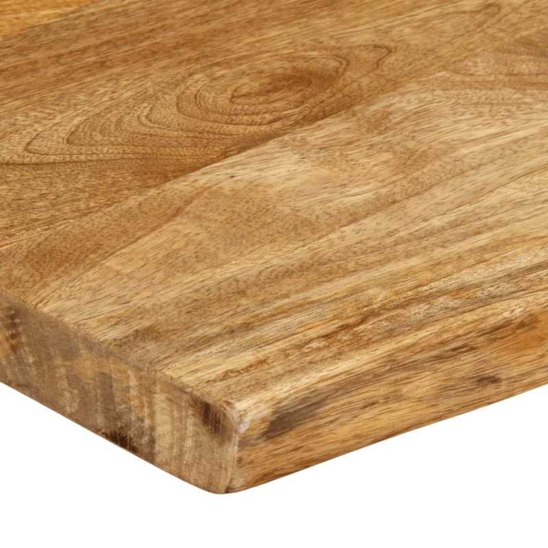 Tischplatte mit Baumkante 60x40x2,5 cm Massivholz Mango