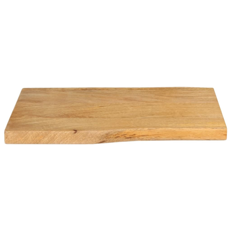 Tischplatte mit Baumkante 70x40x2,5 cm Massivholz Mango