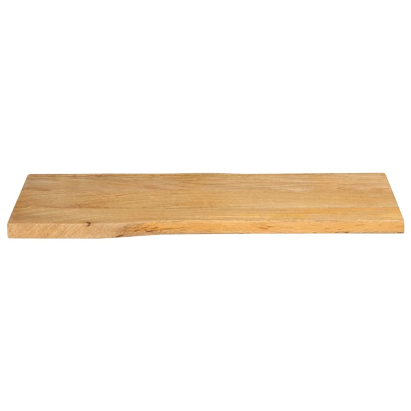 Tischplatte mit Baumkante 100x40x2,5 cm Massivholz Mango