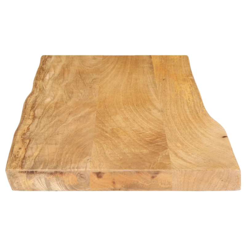 Tischplatte mit Baumkante 100x40x2,5 cm Massivholz Mango