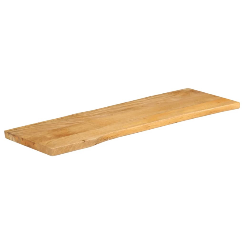 Tischplatte mit Baumkante 110x40x2,5 cm Massivholz Mango