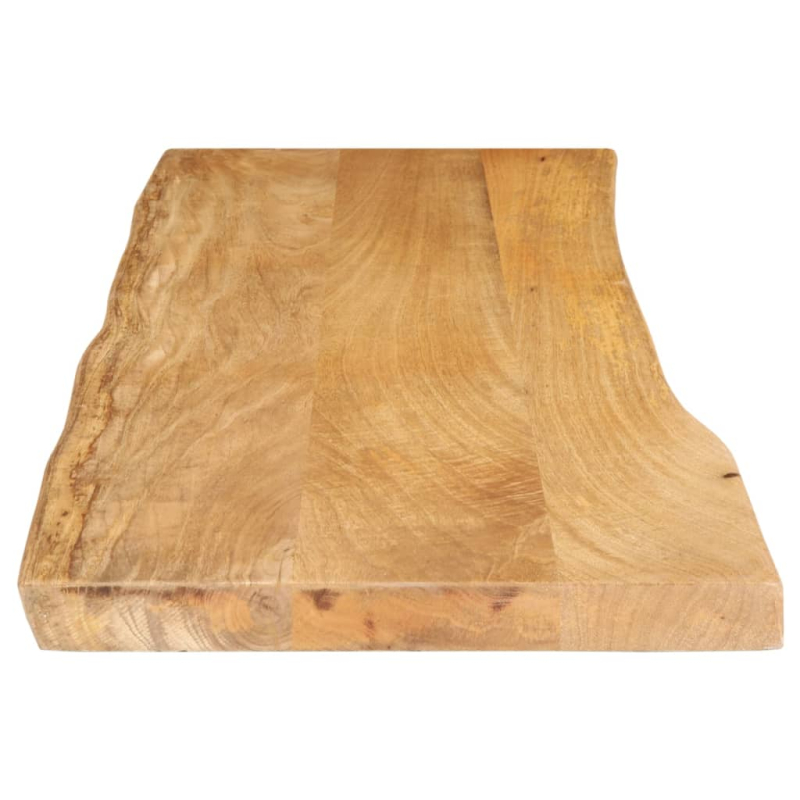 Tischplatte mit Baumkante 110x40x2,5 cm Massivholz Mango