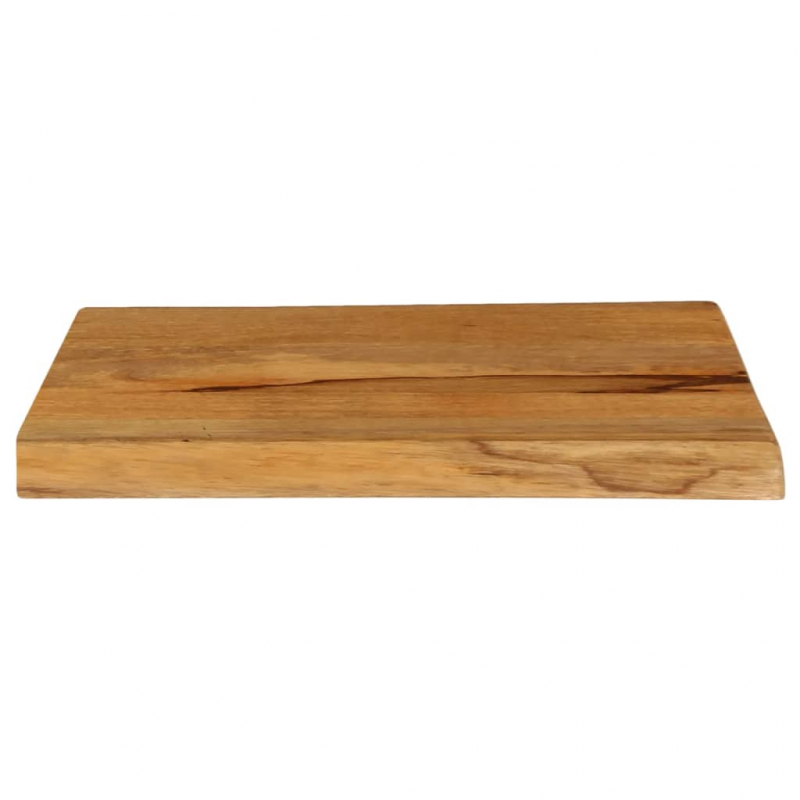 Tischplatte mit Baumkante 70x40x2,5 cm Massivholz Mango