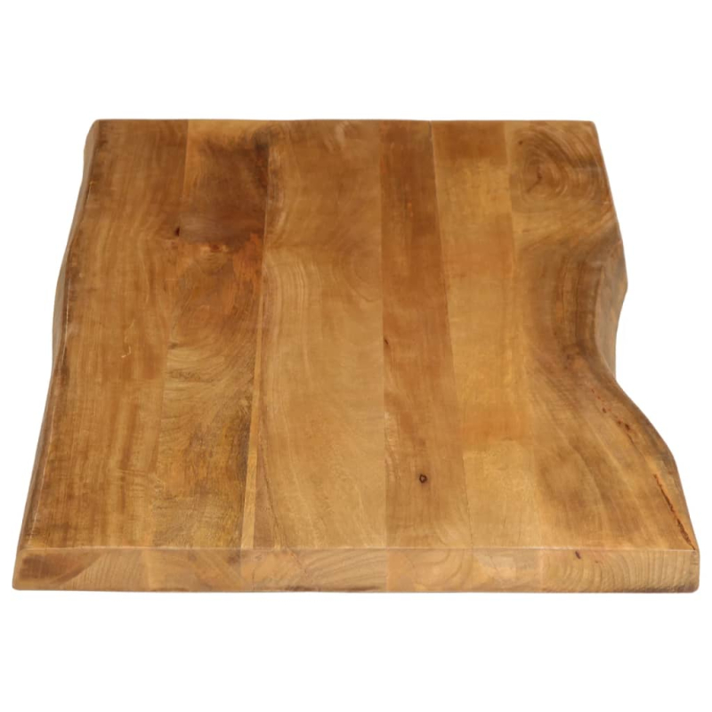 Tischplatte mit Baumkante 140x60x2,5 cm Massivholz Mango