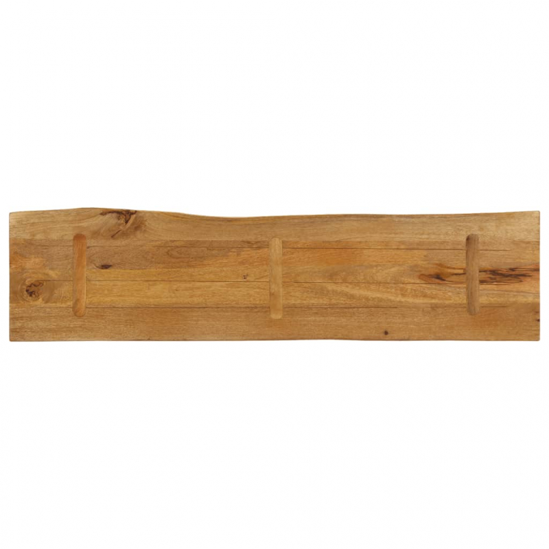 Tischplatte mit Baumkante 160x40x3,8 cm Massivholz Mango
