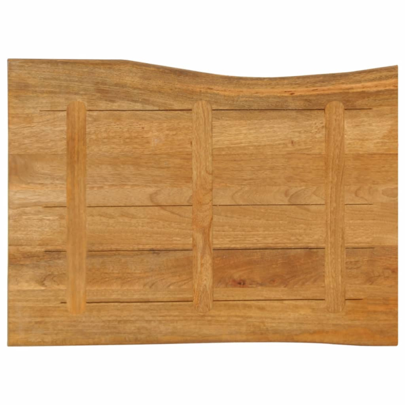Tischplatte mit Baumkante 90x60x3,8 cm Massivholz Mango