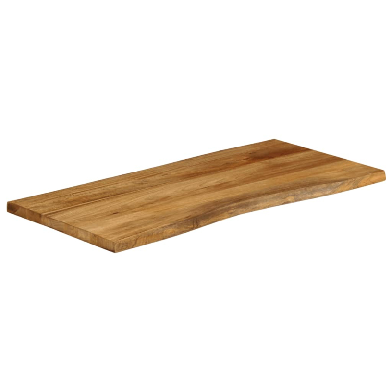Tischplatte mit Baumkante 120x60x3,8 cm Massivholz Mango