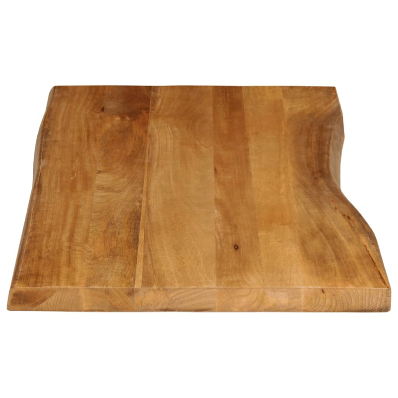 Tischplatte mit Baumkante 120x60x3,8 cm Massivholz Mango