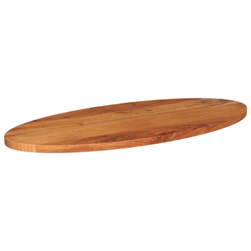 Tischplatte 100x40x2,5 cm Oval Massivholz Akazie