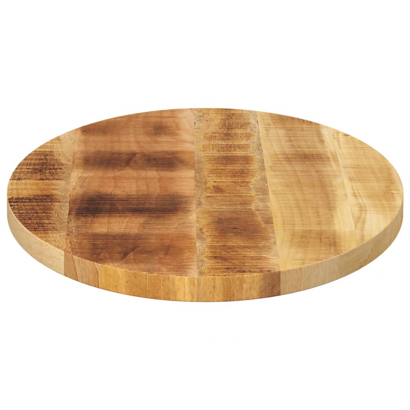 Tischplatte 120x50x2,5 cm Oval Massivholz Mango