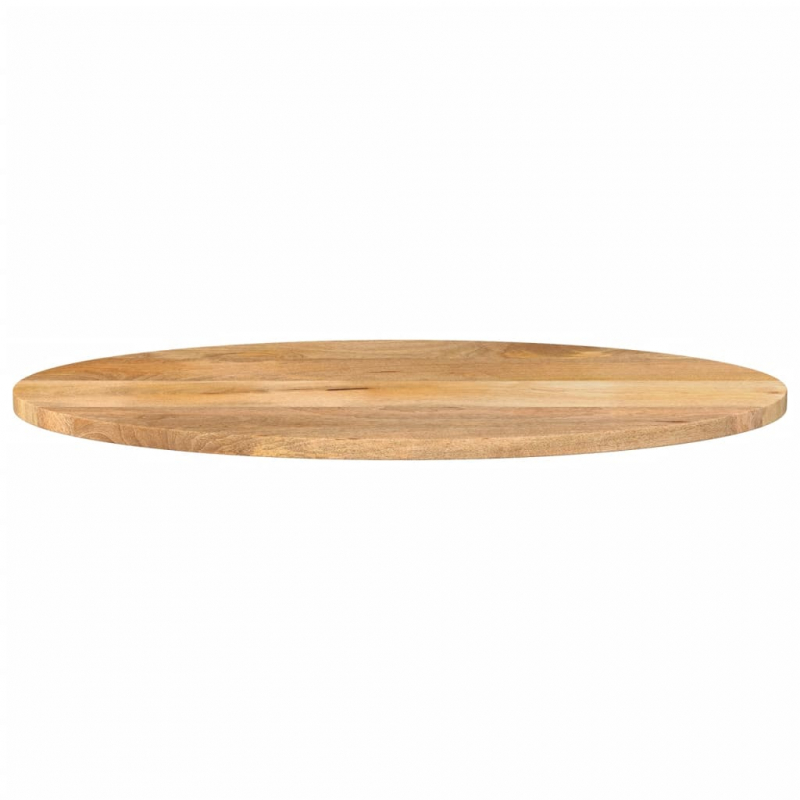 Tischplatte 140x50x2,5 cm Oval Massivholz Mango