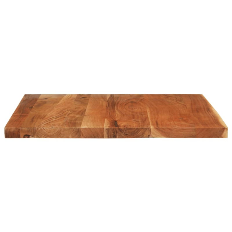 Tischplatte 110x80x2,5 cm Rechteckig Massivholz Akazie