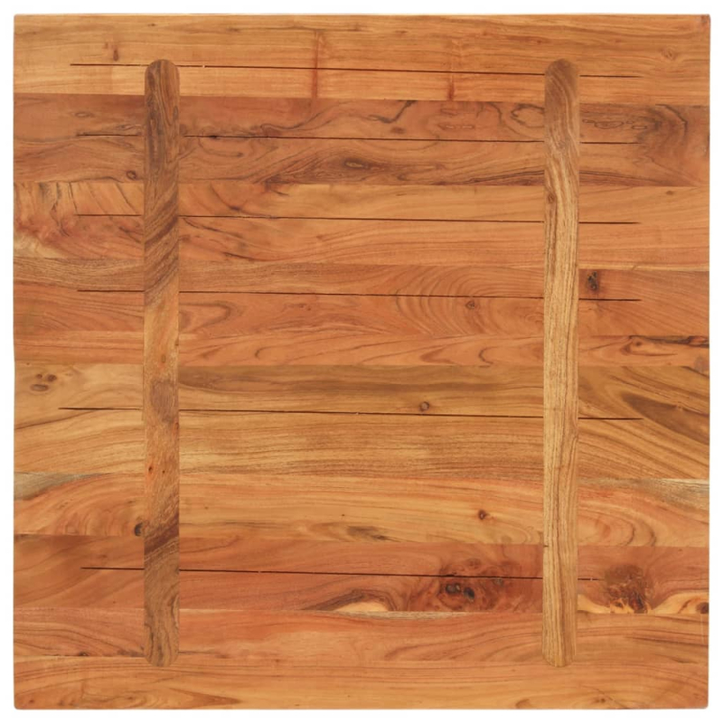 Tischplatte 90x90x2,5 cm Quadratisch Massivholz Akazie