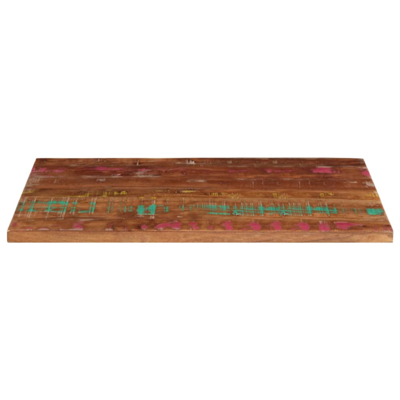 Tischplatte 100x50x3,8 cm Rechteckig Altholz Massiv