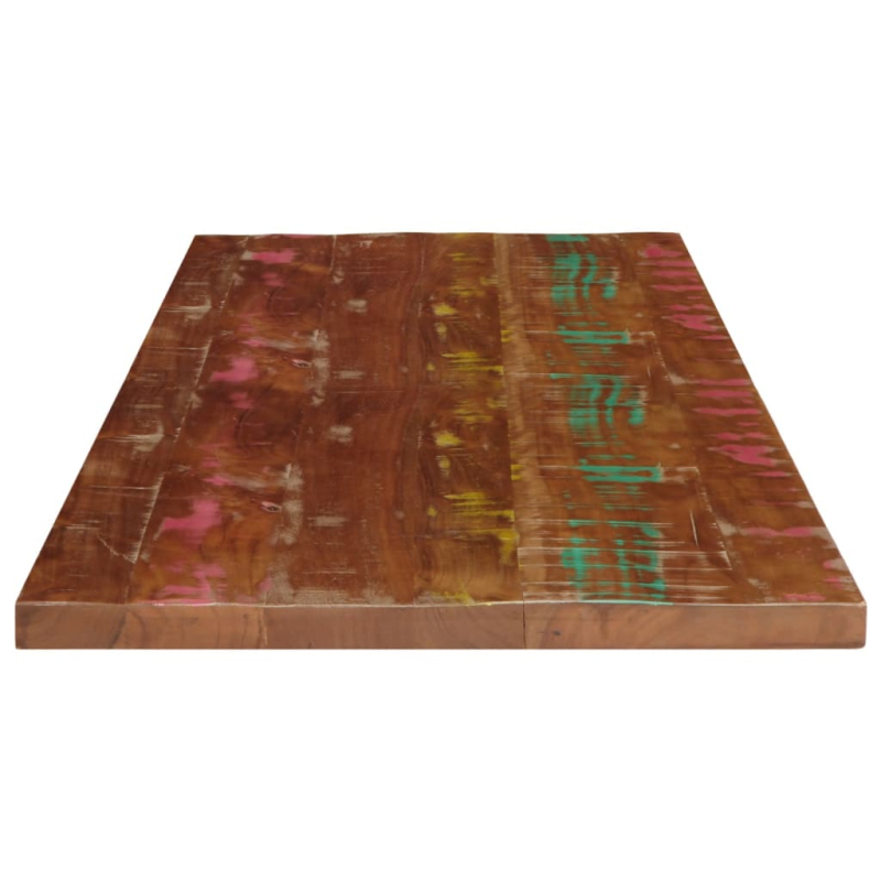 Tischplatte 100x50x3,8 cm Rechteckig Altholz Massiv