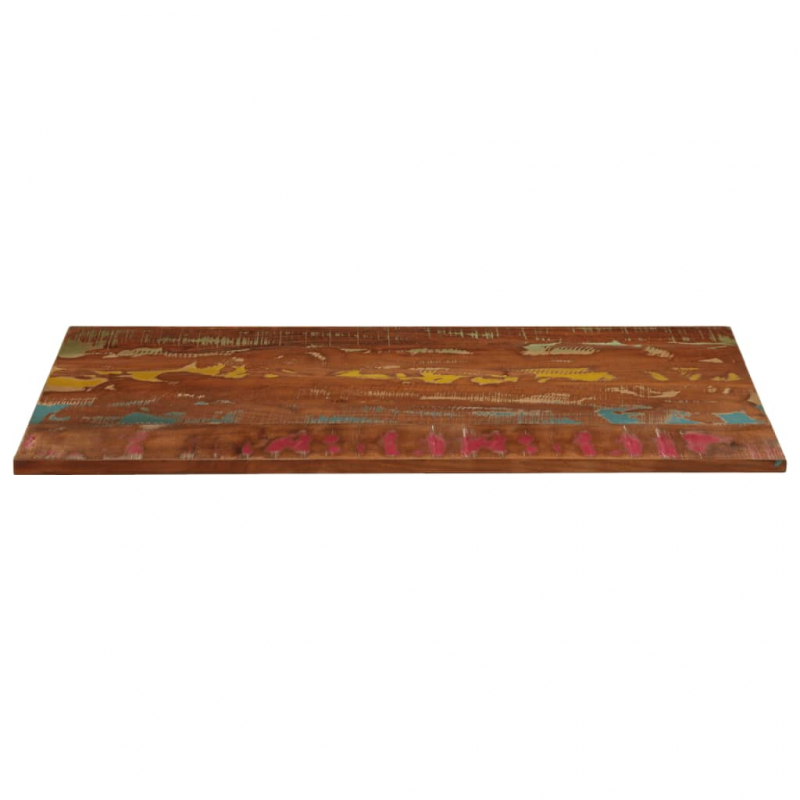 Tischplatte 140x50x3,8 cm Rechteckig Altholz Massiv