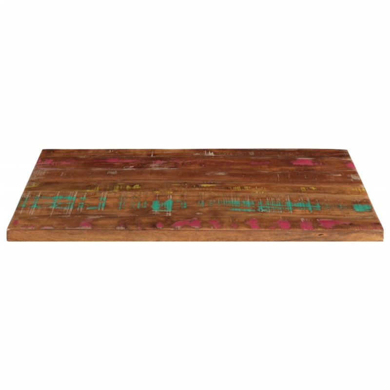 Tischplatte 90x60x3,8 cm Rechteckig Altholz Massiv