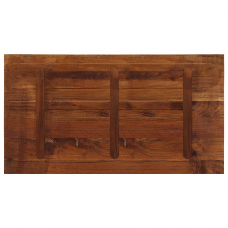 Tischplatte 120x60x3,8 cm Rechteckig Altholz Massiv