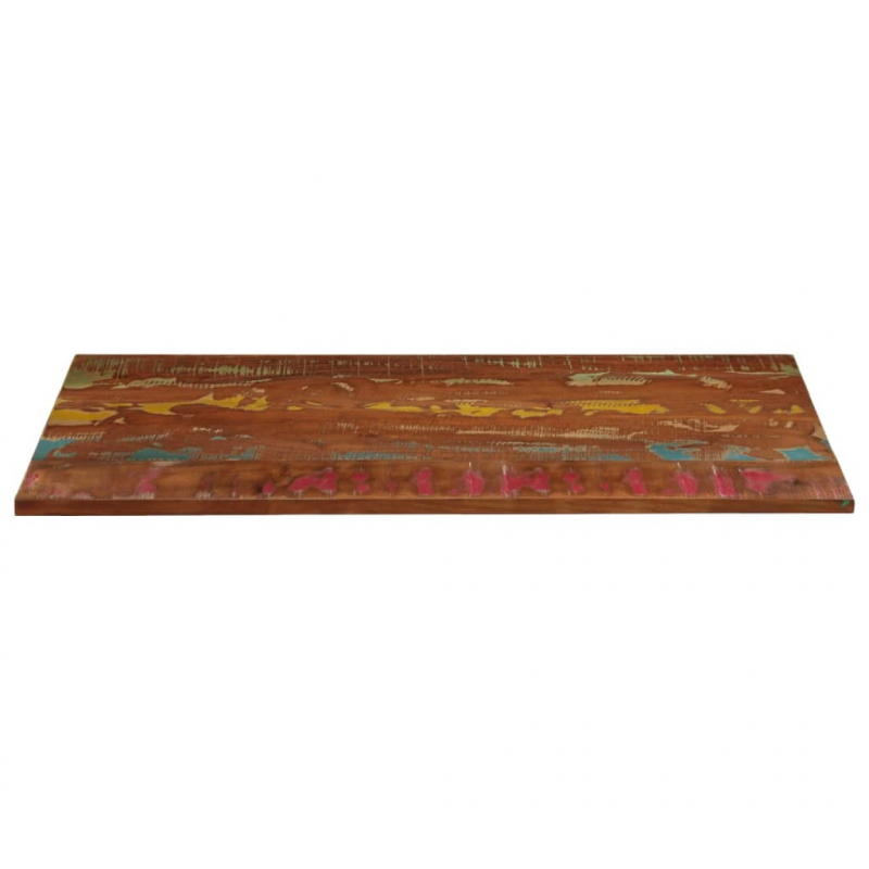 Tischplatte 140x60x3,8 cm Rechteckig Altholz Massiv