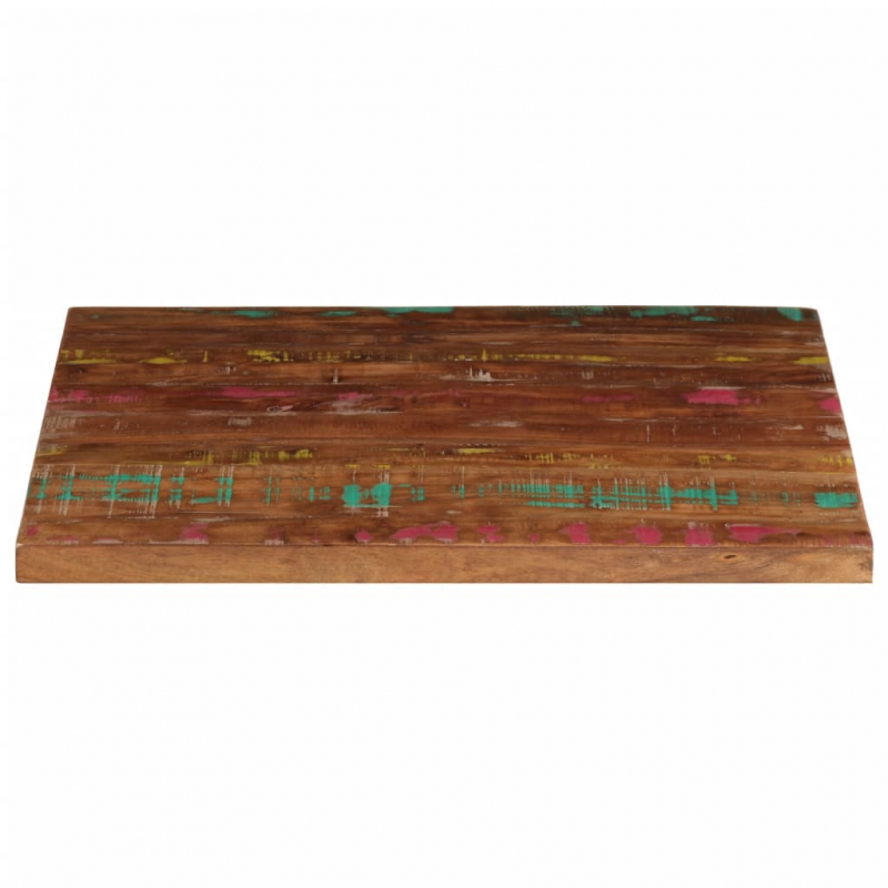 Tischplatte 70x70x3,8 cm Quadratisch Altholz Massiv