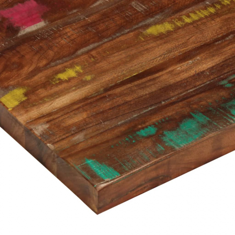 Tischplatte 70x70x3,8 cm Quadratisch Altholz Massiv