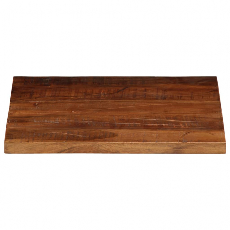 Tischplatte 50x50x2,5 cm Quadratisch Altholz Massiv