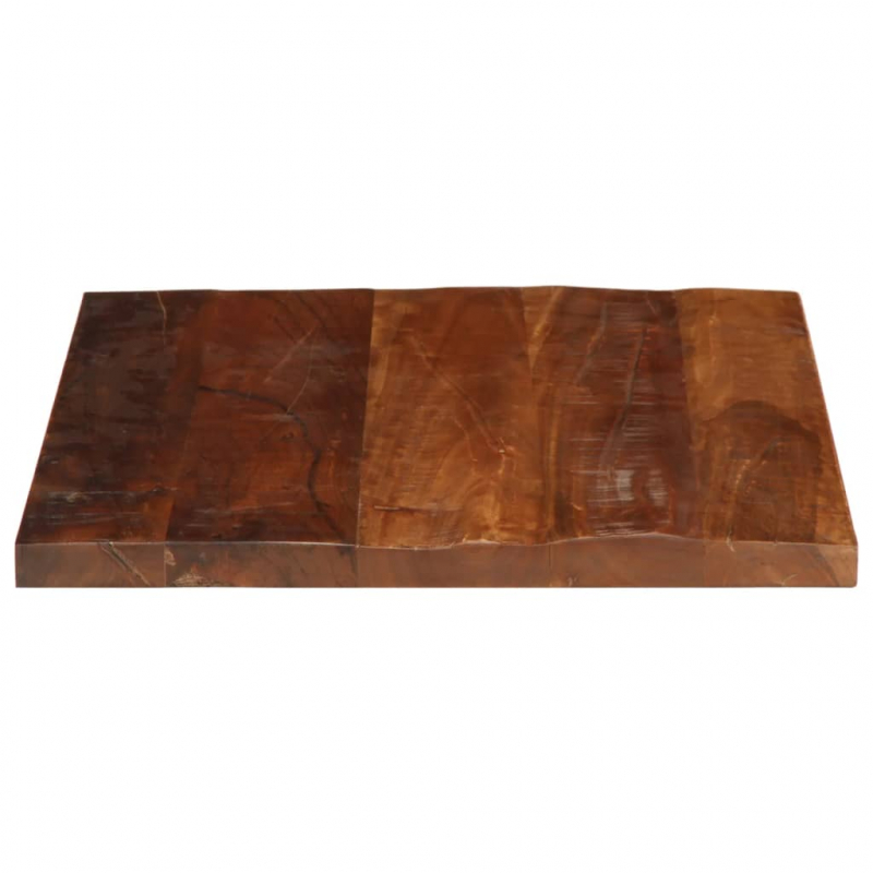 Tischplatte 50x50x2,5 cm Quadratisch Altholz Massiv