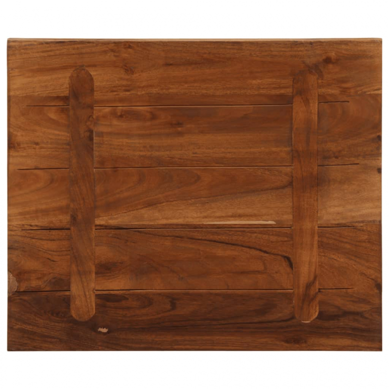 Tischplatte 60x50x2,5 cm Rechteckig Altholz Massiv