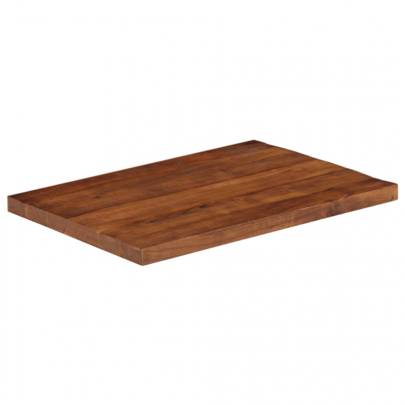 Tischplatte 70x50x2,5 cm Rechteckig Altholz Massiv