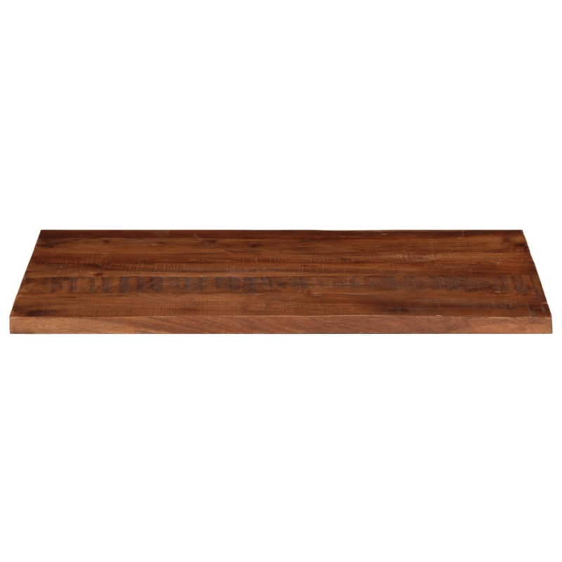 Tischplatte 100x50x2,5 cm Rechteckig Altholz Massiv