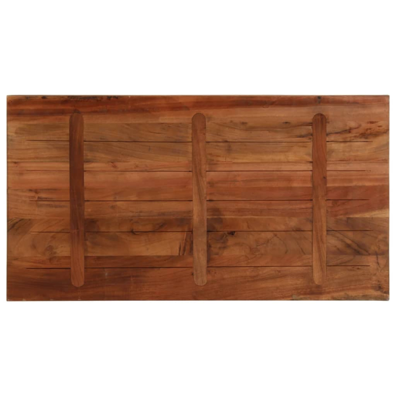 Tischplatte 100x50x2,5 cm Rechteckig Altholz Massiv