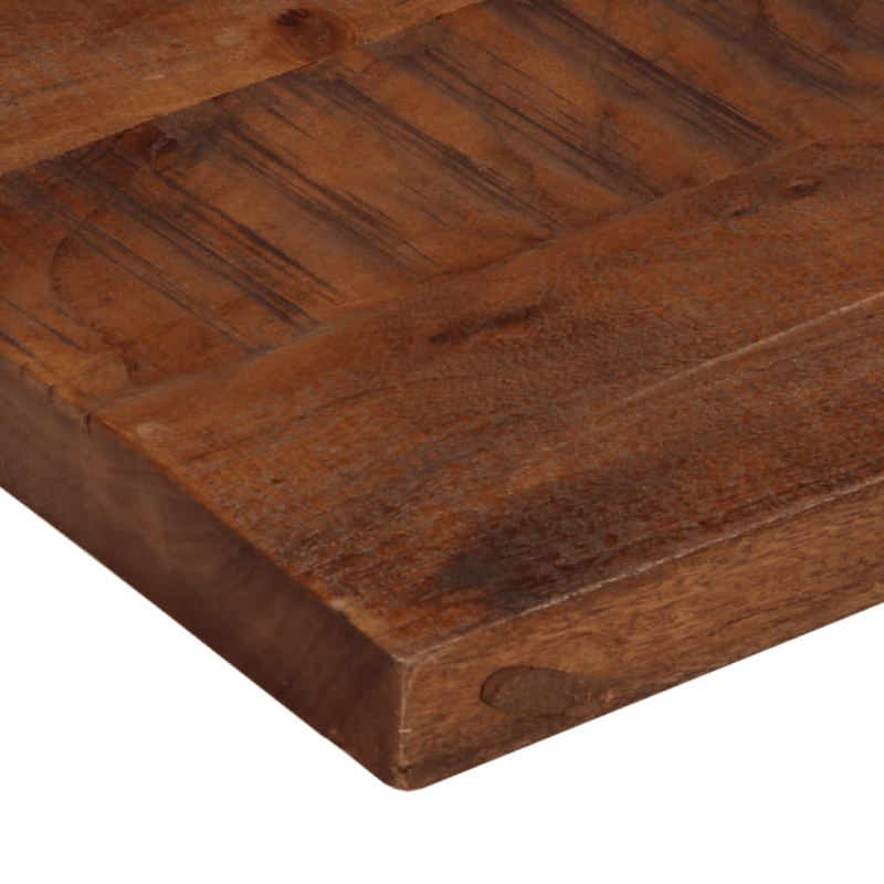 Tischplatte 100x50x2,5 cm Rechteckig Altholz Massiv