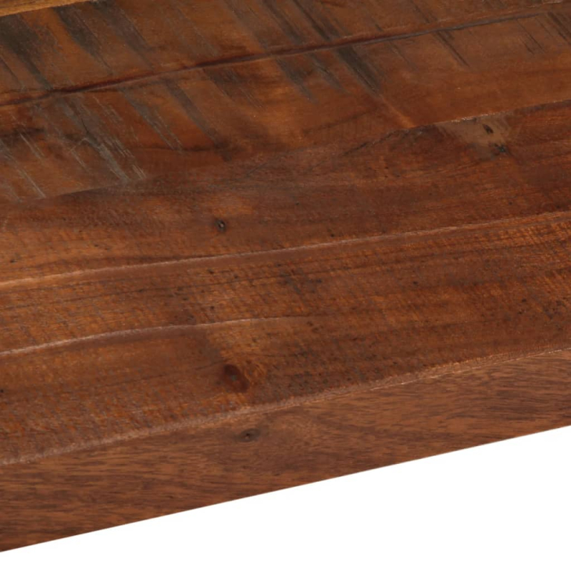 Tischplatte 100x50x2,5 cm Rechteckig Altholz Massiv