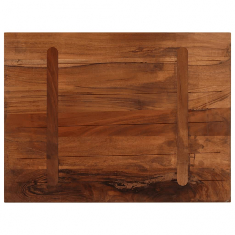 Tischplatte 90x60x2,5 cm Rechteckig Altholz Massiv