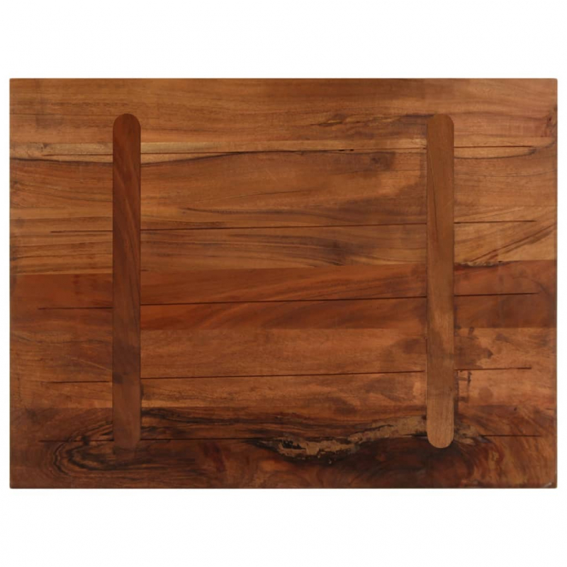 Tischplatte 90x70x2,5 cm Rechteckig Altholz Massiv