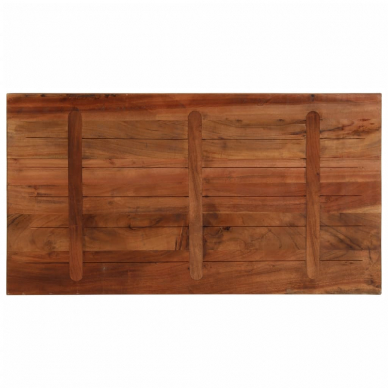 Tischplatte 110x70x2,5 cm Rechteckig Altholz Massiv