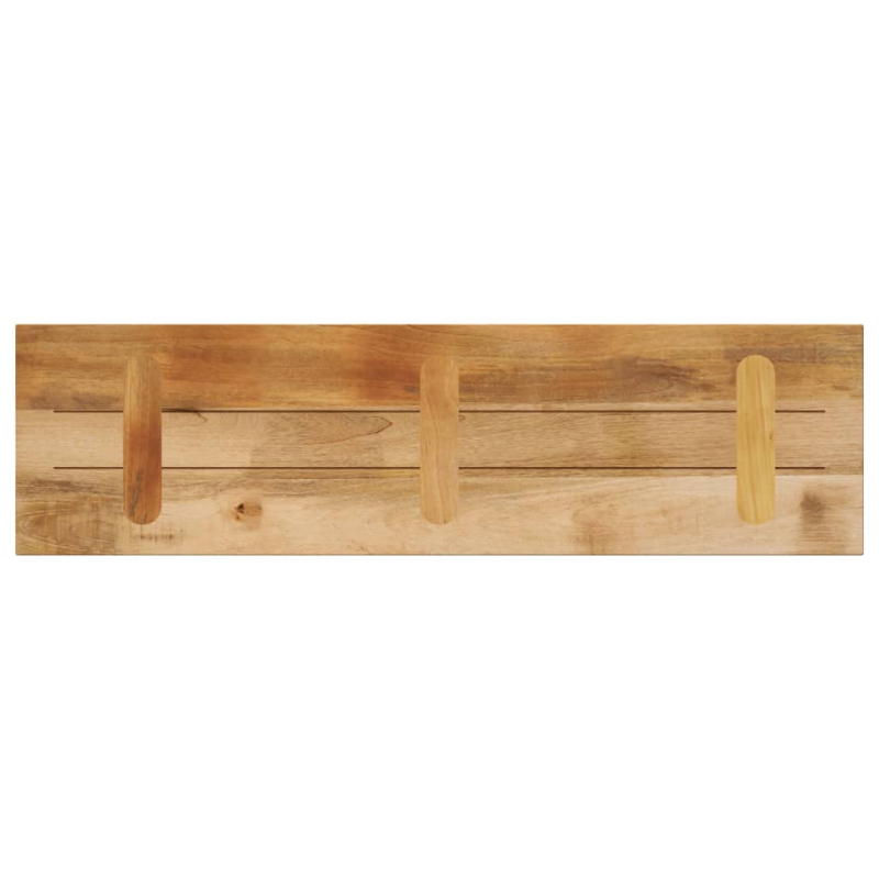 Tischplatte 120x40x2,5 cm Rechteckig Raues Massivholz Mango