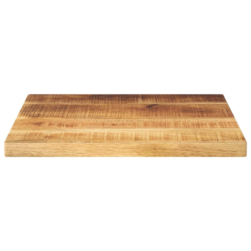 Tischplatte 50x50x2,5 cm Quadratisch Raues Massivholz Mango