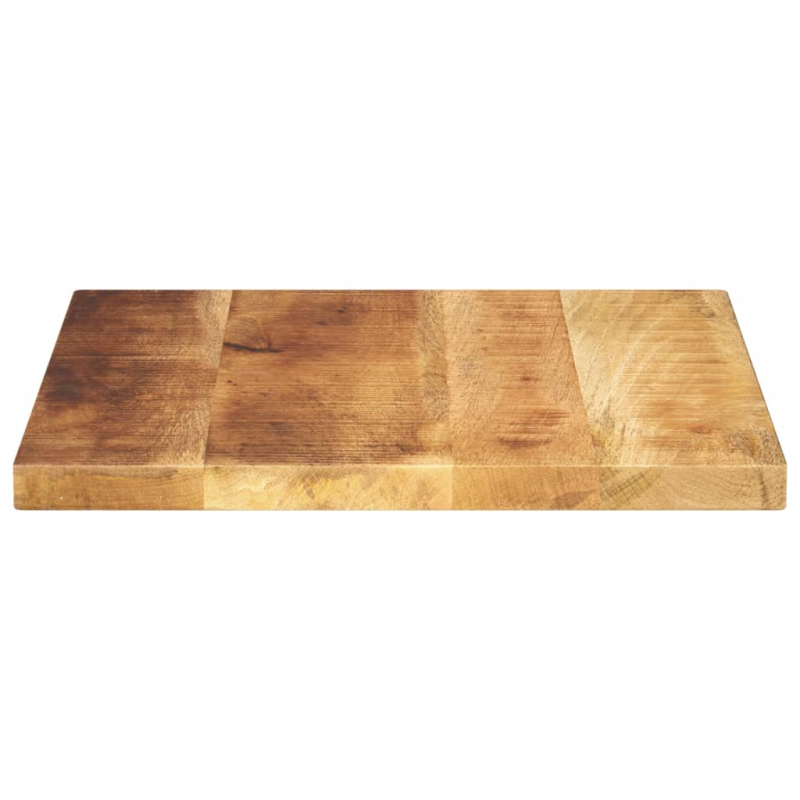 Tischplatte 50x50x2,5 cm Quadratisch Raues Massivholz Mango