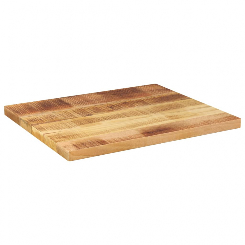 Tischplatte 60x50x2,5 cm Rechteckig Raues Massivholz Mango