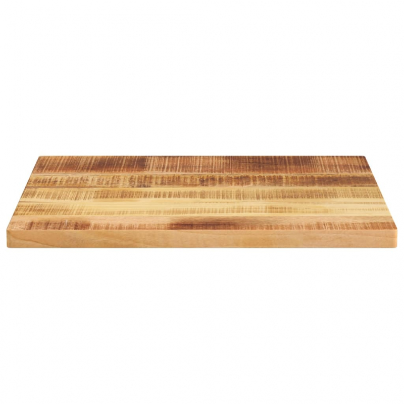 Tischplatte 60x50x2,5 cm Rechteckig Raues Massivholz Mango