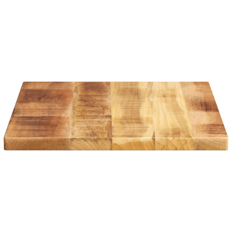 Tischplatte 60x50x2,5 cm Rechteckig Raues Massivholz Mango