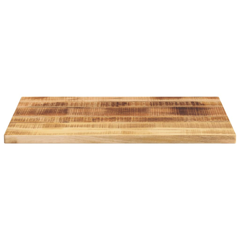 Tischplatte 70x50x2,5 cm Rechteckig Raues Massivholz Mango