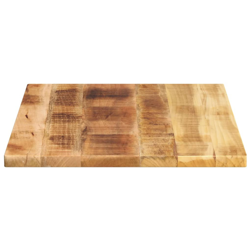 Tischplatte 70x50x2,5 cm Rechteckig Raues Massivholz Mango