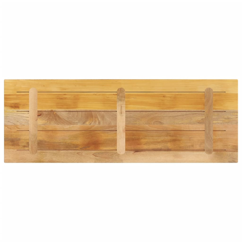 Tischplatte 140x60x2,5 cm Rechteckig Raues Massivholz Mango