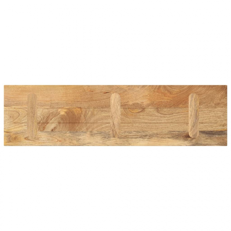 Tischplatte 100x30x2,5 cm Rechteckig Massivholz Mango