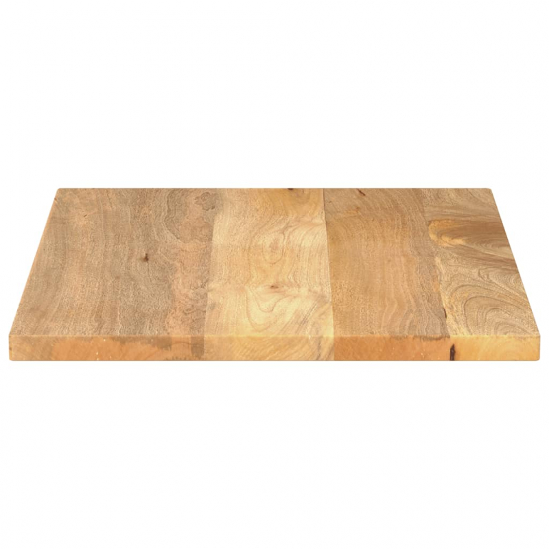 Tischplatte 80x50x2,5 cm Rechteckig Massivholz Mango